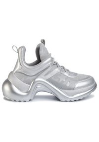 Togoshi Sneakersy TG-16-03-000132 Srebrny. Kolor: srebrny. Materiał: materiał #2