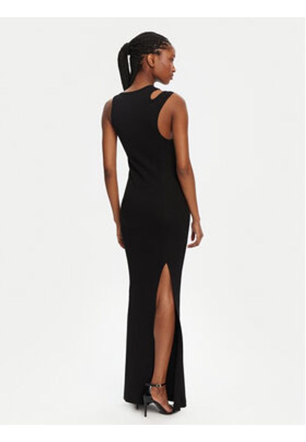 Versace Jeans Couture Sukienka letnia 78HAO973 Czarny Slim Fit. Kolor: czarny. Materiał: bawełna. Sezon: lato