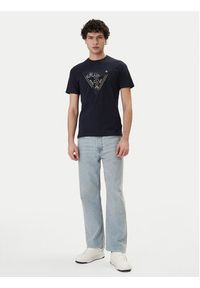 Guess T-Shirt M6GI11 K2992 Granatowy Slim Fit. Kolor: niebieski. Materiał: bawełna #3