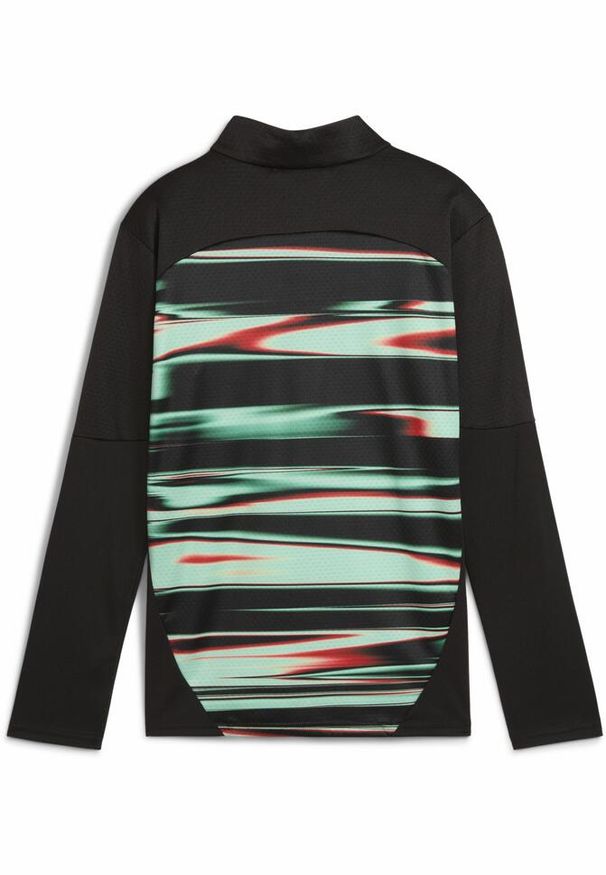 Puma - Młodzieżowa bluza przedmeczowa z zamkiem 1/4 Portugalia PUMA Black White. Kolor: biały, wielokolorowy, czarny