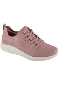 skechers - Buty sportowe Sneakersy damskie, Bobs B Flex - Graceful Stride. Kolor: różowy. Model: Skechers Sport. Sport: turystyka piesza