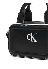 Calvin Klein Torebka Contrast Ck Mini Bauletto Bag LV04F1257G Czarny. Kolor: czarny. Materiał: skórzane #2