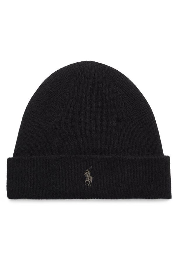 Polo Ralph Lauren Czapka 710920660003 Czarny. Kolor: czarny. Materiał: materiał, kaszmir