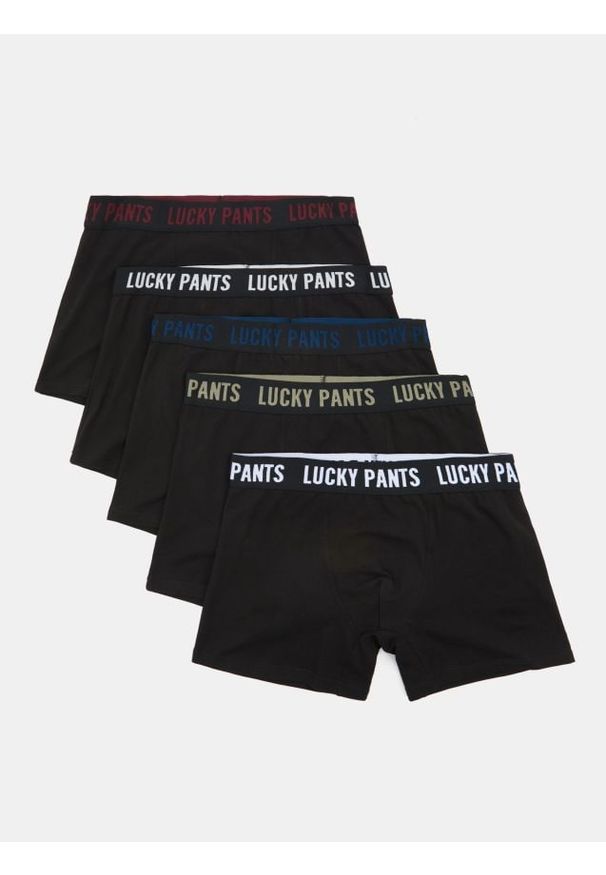Sinsay - Bokserki Long 5 pack - czarny. Kolor: czarny