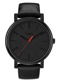 Timex zegarek T2N794 Essential Originals. Kolor: czarny. Materiał: skóra, materiał