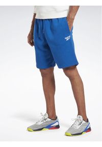 Reebok Szorty sportowe Reebok Identity Fleece Shorts H49689 Niebieski. Kolor: niebieski. Materiał: bawełna. Styl: sportowy