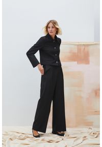 MOODO - Elegancki garnitur czarny. Kolor: czarny. Styl: elegancki