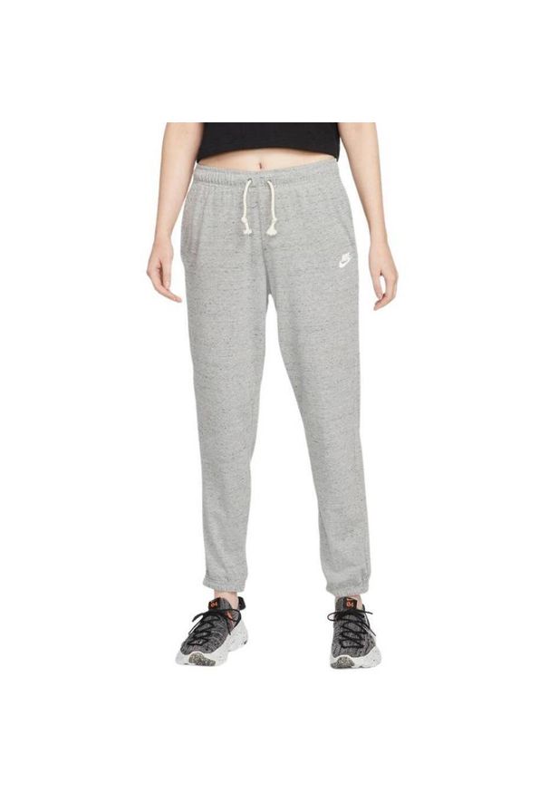 Nike - Damskie Spodnie Do Biegania NSW Vintage Gym Jogging Bottoms. Kolor: szary. Sport: bieganie