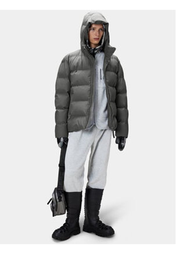 Rains Kurtka zimowa 15120 Szary Regular Fit. Kolor: szary. Materiał: syntetyk. Sezon: zima