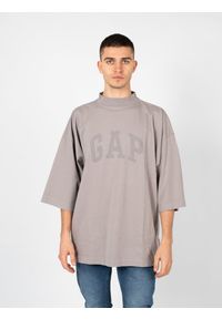 Yeezy Gap Engineered by Balenciaga - Yeezy Gap Engineered By Balenciaga T-Shirt "Dove" | 719615 TMVQ2 | Mężczyzna | Szary. Kolor: szary. Materiał: bawełna. Wzór: nadruk