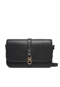 TOMMY HILFIGER - Tommy Hilfiger Torebka Th Libre Flap Crossover AW0AW17723 Czarny. Kolor: czarny. Materiał: skórzane