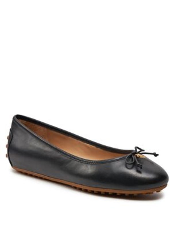 Lauren Ralph Lauren Baleriny 802927941001 Czarny. Kolor: czarny. Materiał: skóra