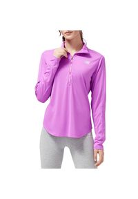 Bluza New Balance WT23227COM - różowa. Kolor: różowy. Materiał: poliester, materiał. Sezon: jesień. Styl: sportowy. Sport: fitness #1