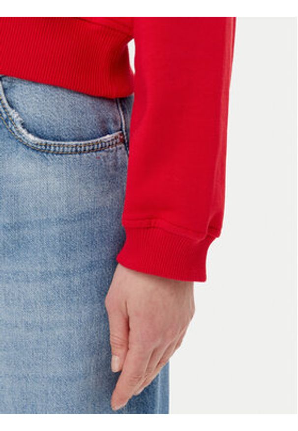 JOOP! Jeans Bluza Tinna 30046176 Czerwony Regular Fit. Kolor: czerwony. Materiał: bawełna
