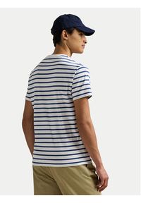 Polo Ralph Lauren T-Shirt 710938134008 Granatowy Custom Slim Fit. Typ kołnierza: polo. Kolor: niebieski. Materiał: bawełna #3