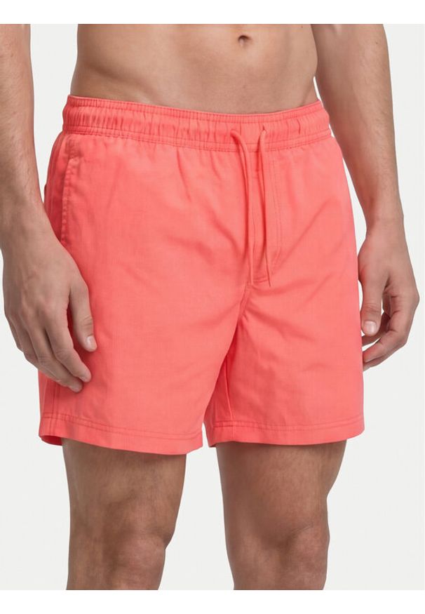 Jack & Jones Szorty kąpielowe Maui Tropic 12291385 Koralowy Regular Fit. Kolor: pomarańczowy. Materiał: syntetyk