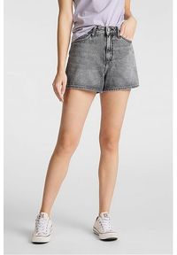 Lee - LEE Thelma Short DAMSKIE SHORTY JEANSOWE GREY SARANDON L37BGFZN. Materiał: jeans