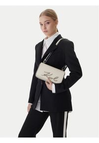 Karl Lagerfeld - KARL LAGERFELD Torebka B1W30046 Biały. Kolor: biały. Materiał: skórzane #1