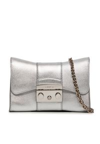 Furla Torebka Metropolis Mini Crossbody Remi WB00930-BX2658-Y3000-1057 Srebrny. Kolor: srebrny. Materiał: skórzane