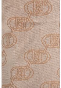 Liu Jo szalik damski kolor beżowy wzorzysty. Kolor: beżowy. Materiał: tkanina #2