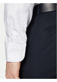 BOSS Koszula 50533039 Biały Slim Fit. Kolor: biały. Materiał: bawełna