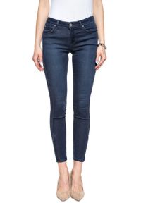 Lee - SPODNIE DAMSKIE LEE SCARLETT CROPPED POLISHED INDIGO L30CRKKD #10