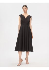 Rinascimento Sukienka koktajlowa CFC0116143003 Czarny Regular Fit. Kolor: czarny. Materiał: syntetyk. Styl: wizytowy