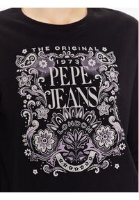 Pepe Jeans T-Shirt Lulu PL505393 Czarny Relaxed Fit. Kolor: czarny