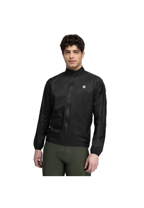 SIROKO - Kurtka rowerowa przeciwdeszczowa męska J2 Tourmalet. Kolor: czarny. Materiał: nylon
