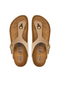 Birkenstock Japonki Gizeh Sfb Lenb 1019014 Beżowy. Kolor: beżowy. Materiał: nubuk, skóra #5