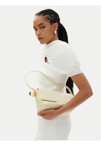 JACQUEMUS Torebka Le Rond Carre 24H243BA383-3171 Écru. Materiał: skórzane