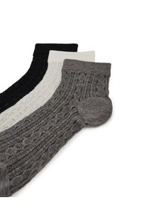 Nine West Zestaw 3 par wysokich skarpet damskich KR_NW_SHINY_Z_SS25 (3 PACK) Kolorowy. Materiał: materiał, bawełna. Wzór: kolorowy
