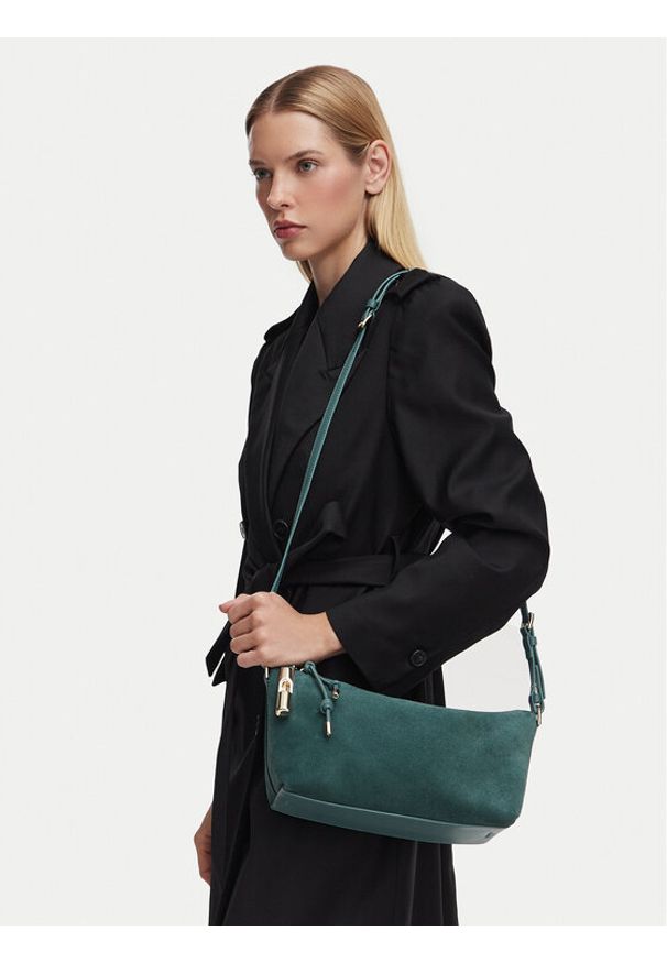 Furla Torebka Debbi Mini WE00865 BX4018 KH 4958S Zielony ciemny. Kolor: zielony. Materiał: skórzane, zamszowe
