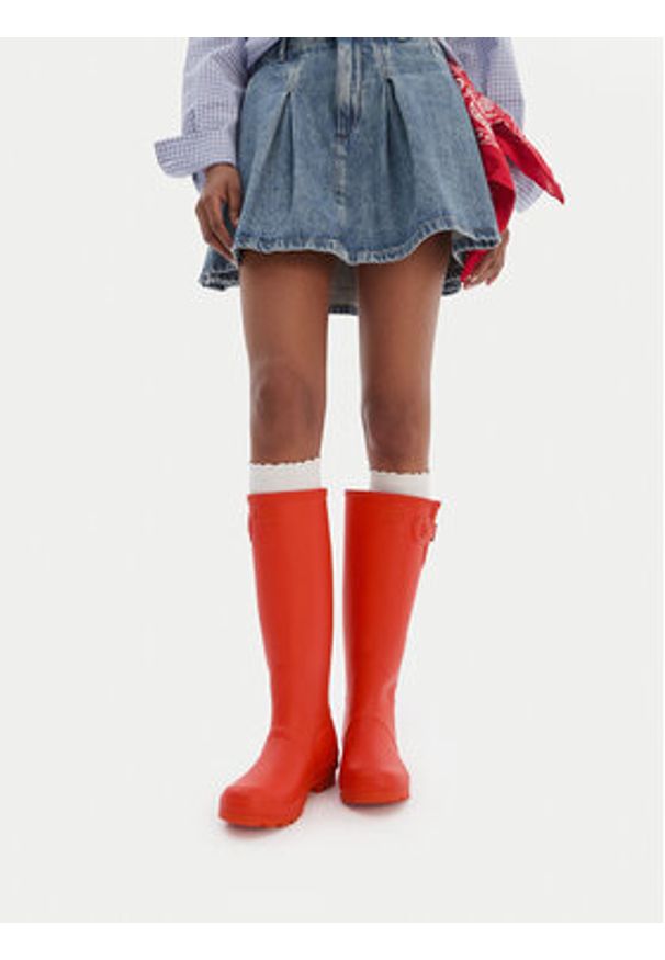 Hunter Kalosze CEO-SJY-T Czerwony. Kolor: czerwony. Materiał: kauczuk