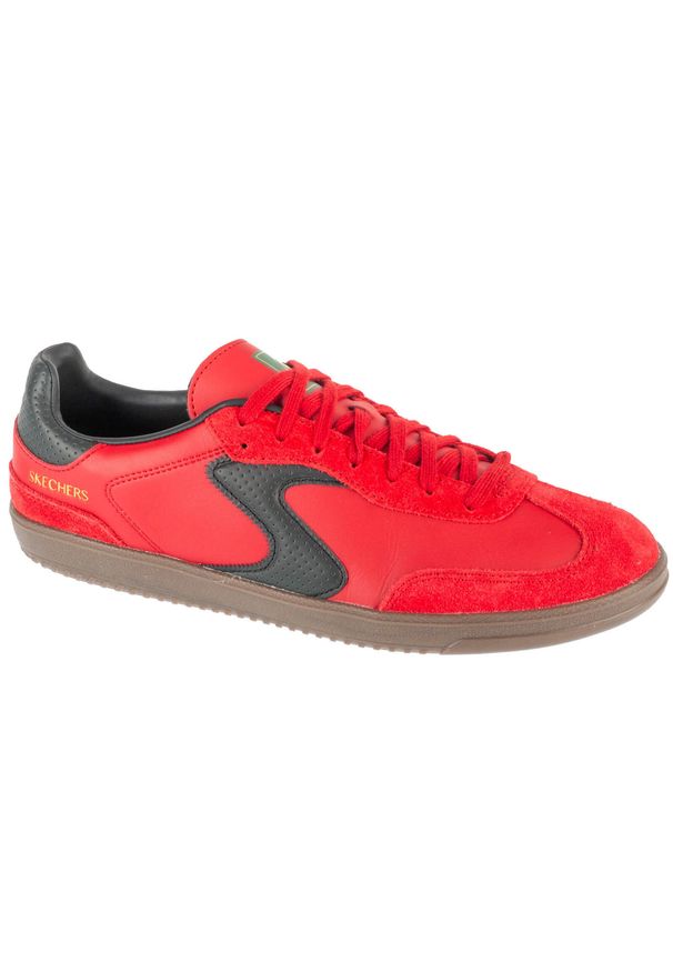 skechers - Buty sportowe Sneakersy męskie, Hotshot - Roaver. Kolor: czerwony. Sport: turystyka piesza