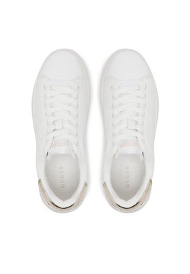 Guess Sneakersy FLJBINLEM12 Biały. Kolor: biały. Materiał: skóra