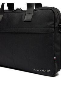 TOMMY HILFIGER - Tommy Hilfiger Torba na laptopa AM0AM12699 Czarny. Kolor: czarny. Materiał: materiał #3