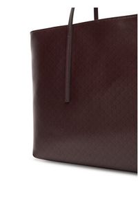 Calvin Klein Torebka Emblem Aop Tote W/ Pouch LV04F3266G Bordowy. Kolor: czerwony. Materiał: skórzane #5