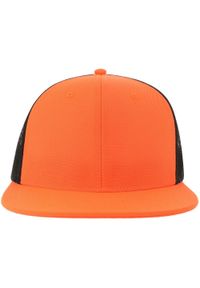ATLANTIS - Czapka Z Daszkiem Dla Dorosłych Unisex Mesh 6 Panel Trucker Cap. Kolor: czarny, pomarańczowy, wielokolorowy. Materiał: mesh