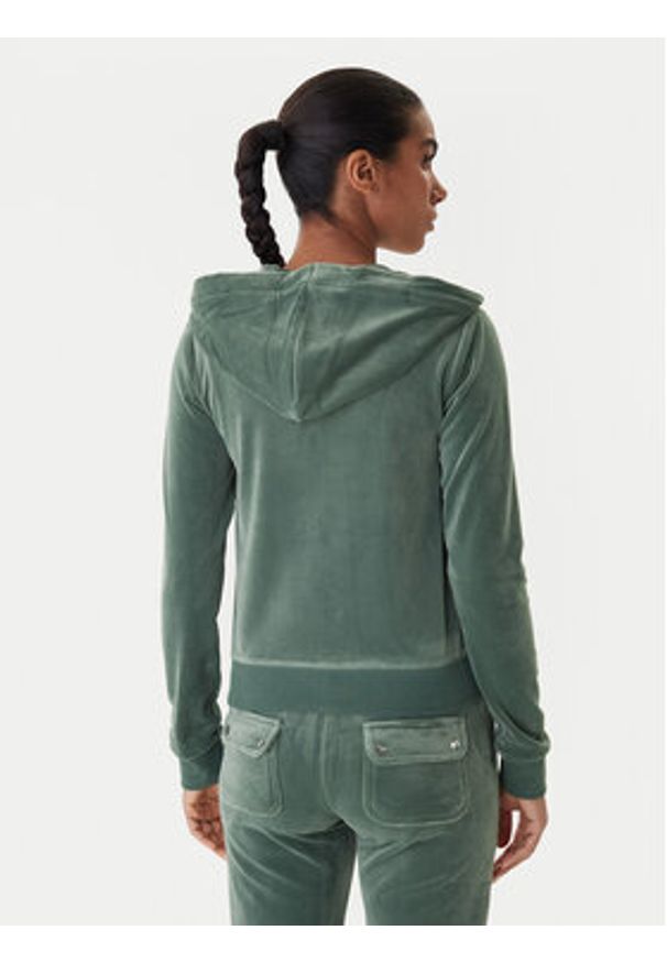 Juicy Couture Bluza Robertson JCAP176 Zielony Slim Fit. Kolor: zielony. Materiał: syntetyk