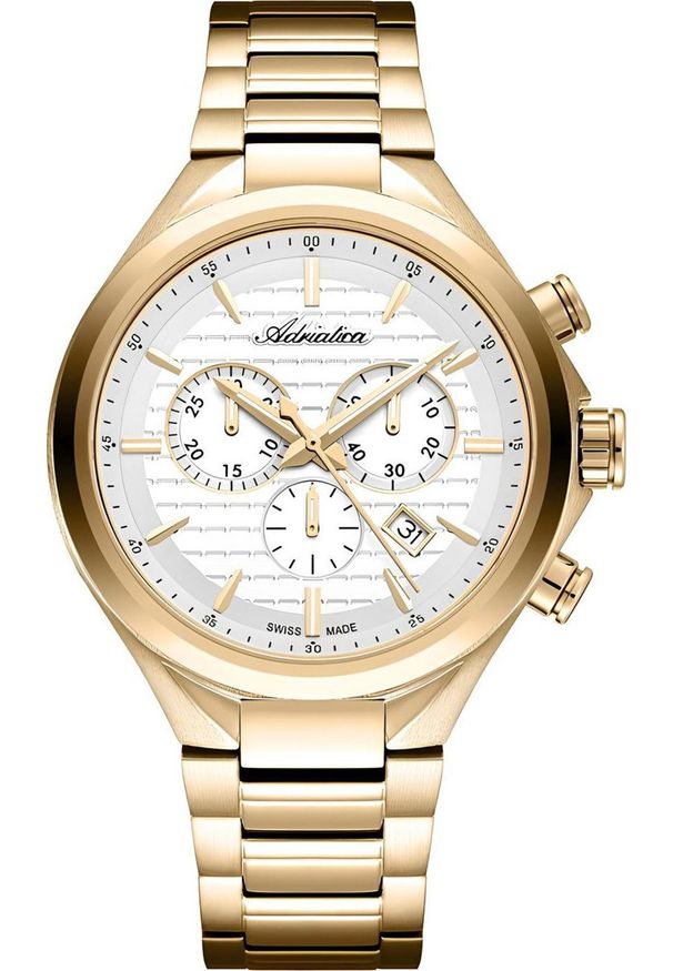 Zegarek Adriatica Zegarek męski Adriatica A8334.1113CH złoty. Kolor: złoty