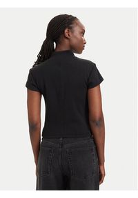 Calvin Klein Jeans T-Shirt LV047G240G Czarny Slim Fit. Kolor: czarny. Materiał: bawełna #5