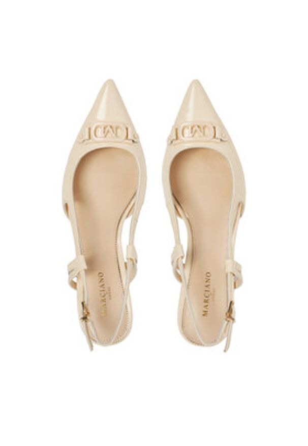 Guess Sandały 5RGZ15 7287A Écru. Materiał: skóra