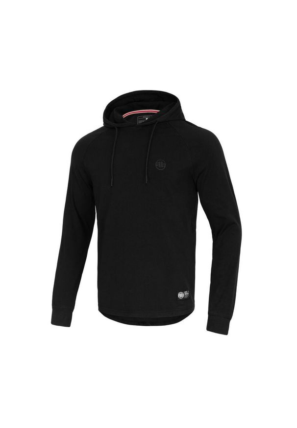 PITBULL - Bluza sportowa męska Pitbull West Coast Mercado Hooded Small Logo. Typ kołnierza: kaptur. Kolor: czarny. Długość rękawa: długi rękaw
