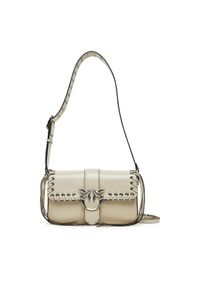 Pinko - PINKO Torebka Love One Classic Slouchy Fl PE 25 PLTT 104524 A28D Beżowy. Kolor: beżowy. Materiał: skórzane