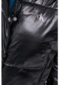 Calvin Klein Jeans kurtka damska kolor czarny zimowa oversize. Kolor: czarny. Materiał: włókno. Sezon: zima #4