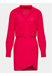 Sisley Sukienka codzienna 4B5FLV03L Różowy Regular Fit. Okazja: na co dzień. Kolor: różowy. Materiał: wiskoza. Typ sukienki: proste. Styl: casual #6