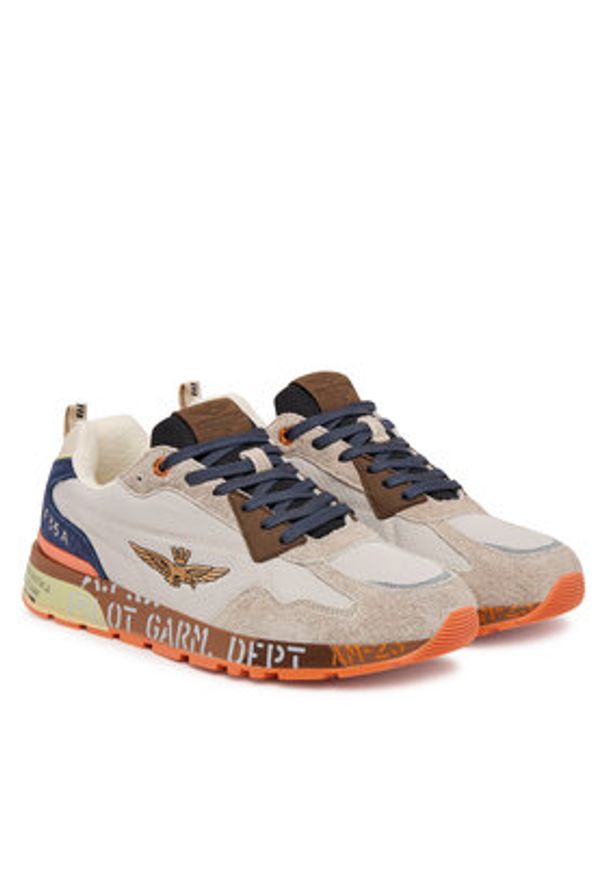 Aeronautica Militare Sneakersy 252SC0276UCT03546 Beżowy. Kolor: beżowy. Materiał: materiał