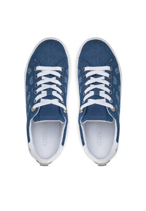 Guess Sneakersy FLJRN2 DEN12 Niebieski. Kolor: niebieski. Materiał: skóra