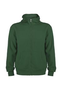 ROLY - Męska Bluza Z Kapturem Montblanc Full Zip. Typ kołnierza: kaptur. Kolor: zielony